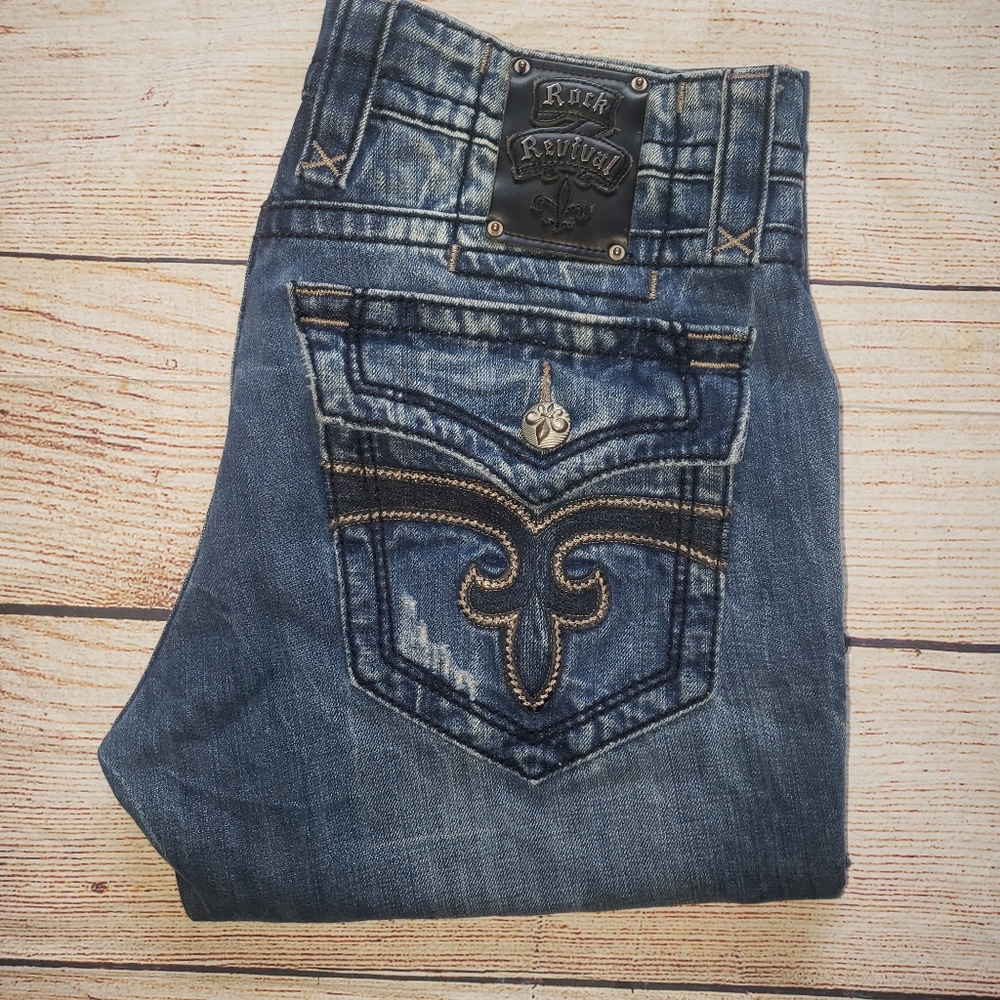 Rock Revival Steven Straight Jeans Sz 32 x 33